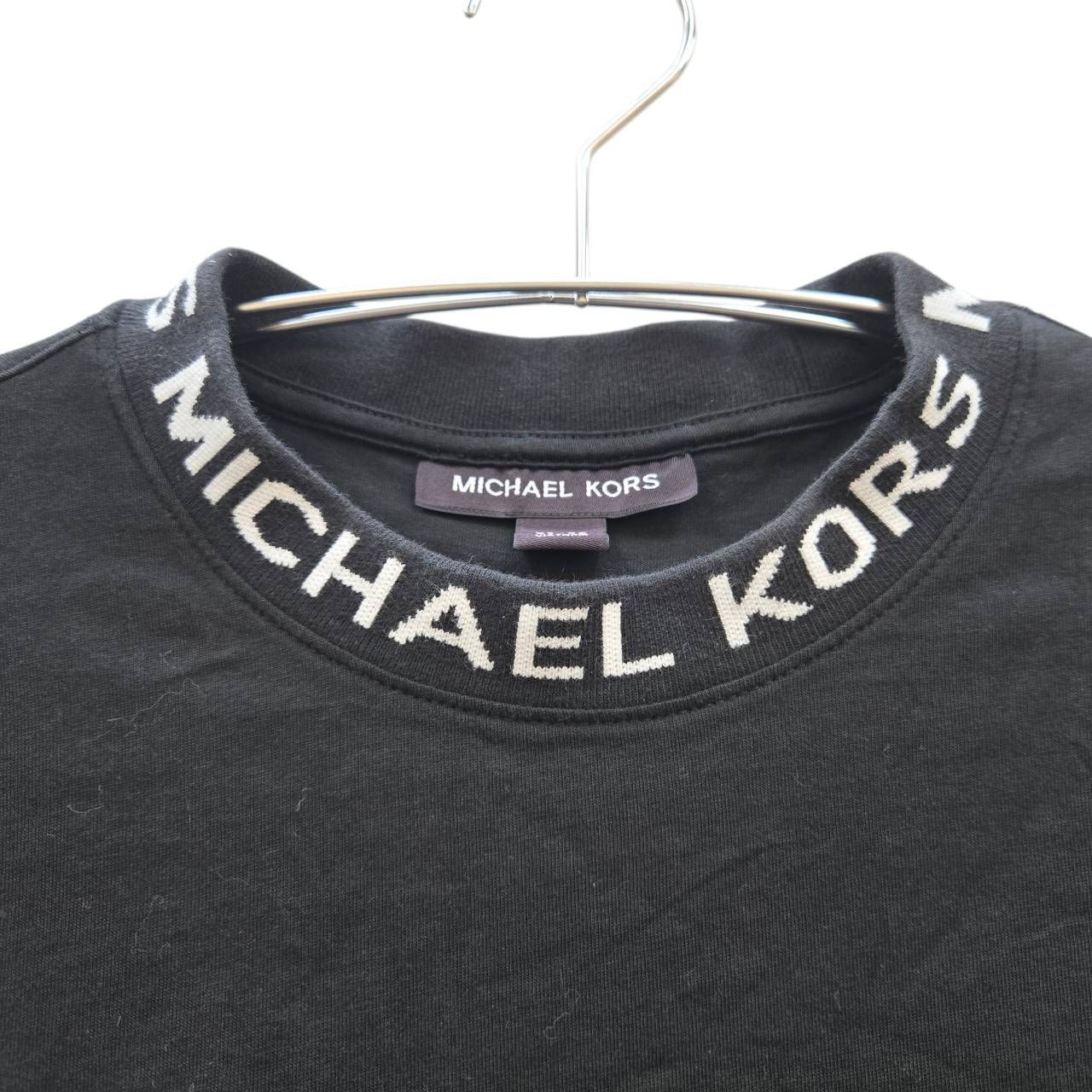 MICHAEL KORS マイケルコース Tシャツ 半袖 ブラック XS 首ロゴ メンズ 