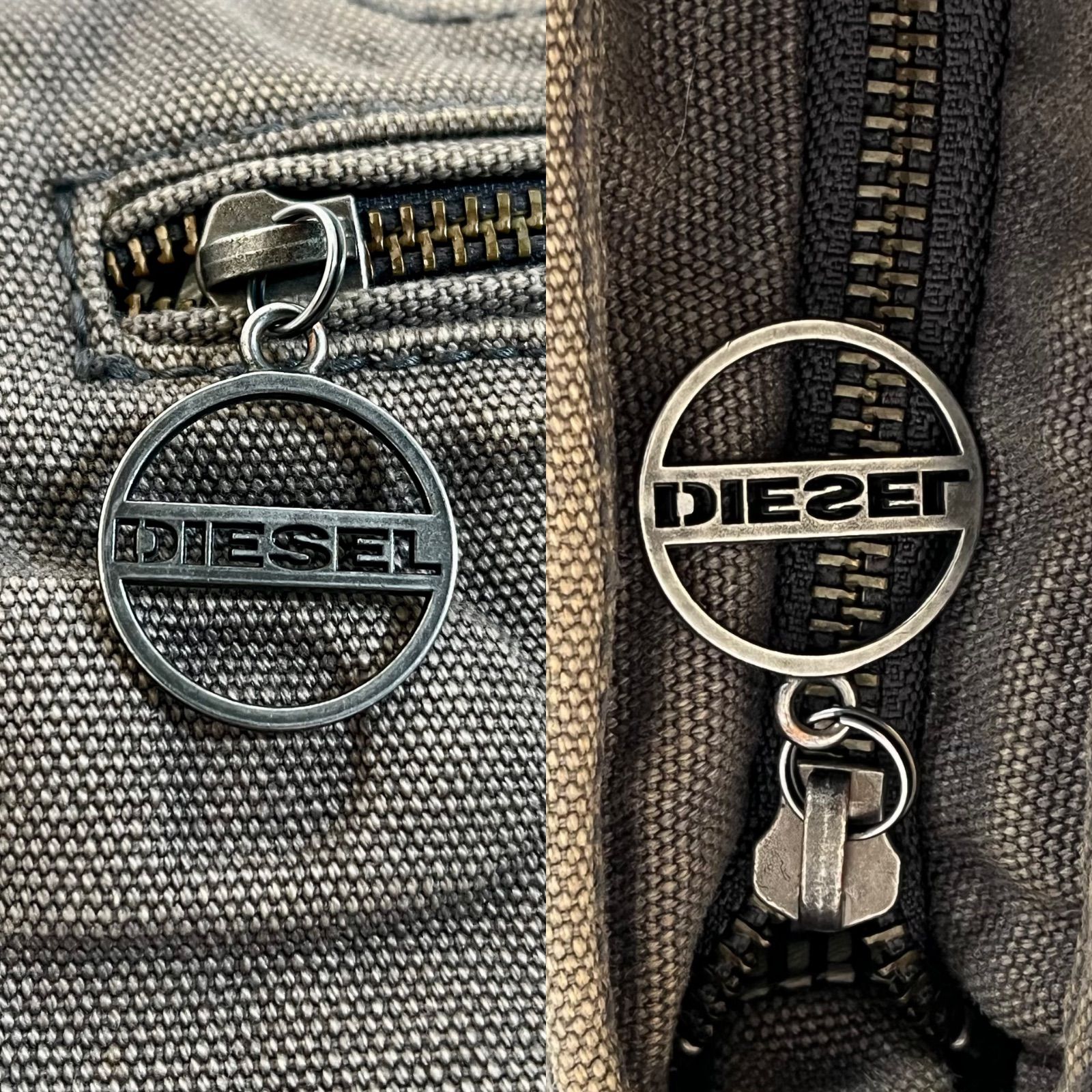 管2602-257】DIESEL ディーゼル エンボスロゴ トートバッグ