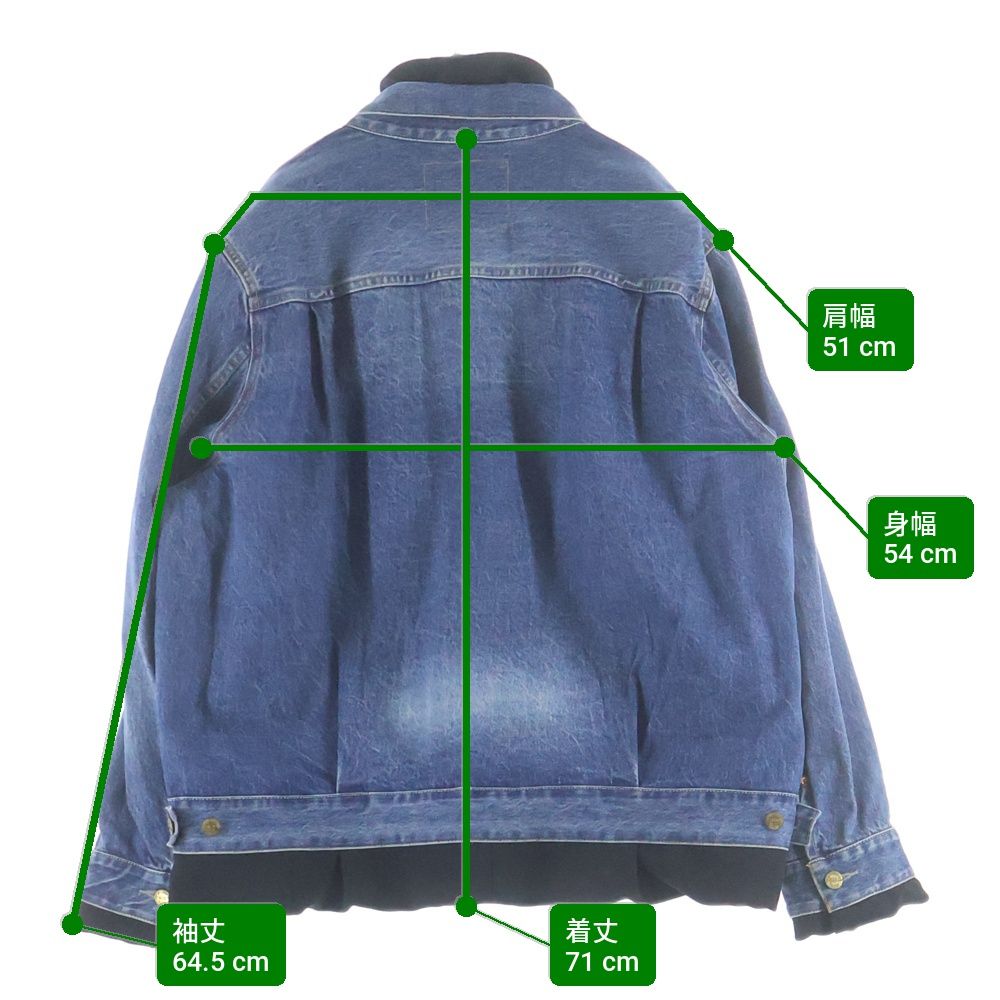 Sacai (サカイ) 25SS×LEVI'S Men's Denim x Matelasse Twill