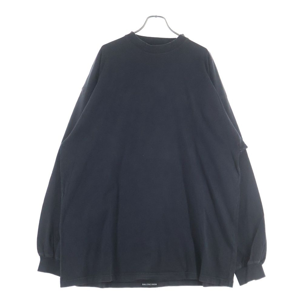 BALENCIAGA オーバーサイズ長袖Tシャツ 693949TMVC1 BALENCIAGA (バレンシアガ) 21SS Back Label Oversized Long Sleeve