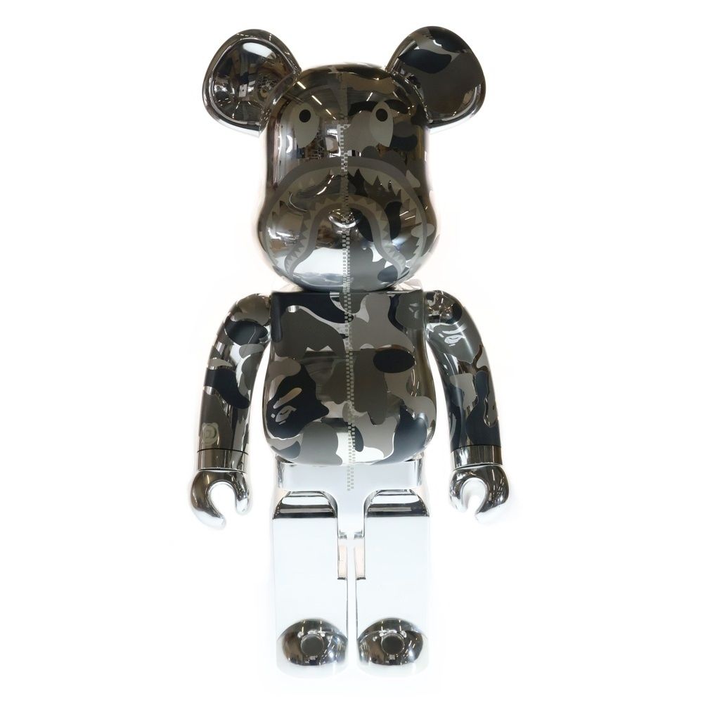 MEDICOM TOY (メディコムトイ) ×BAPE BE@RBRICK CAMO SHARK SILVER