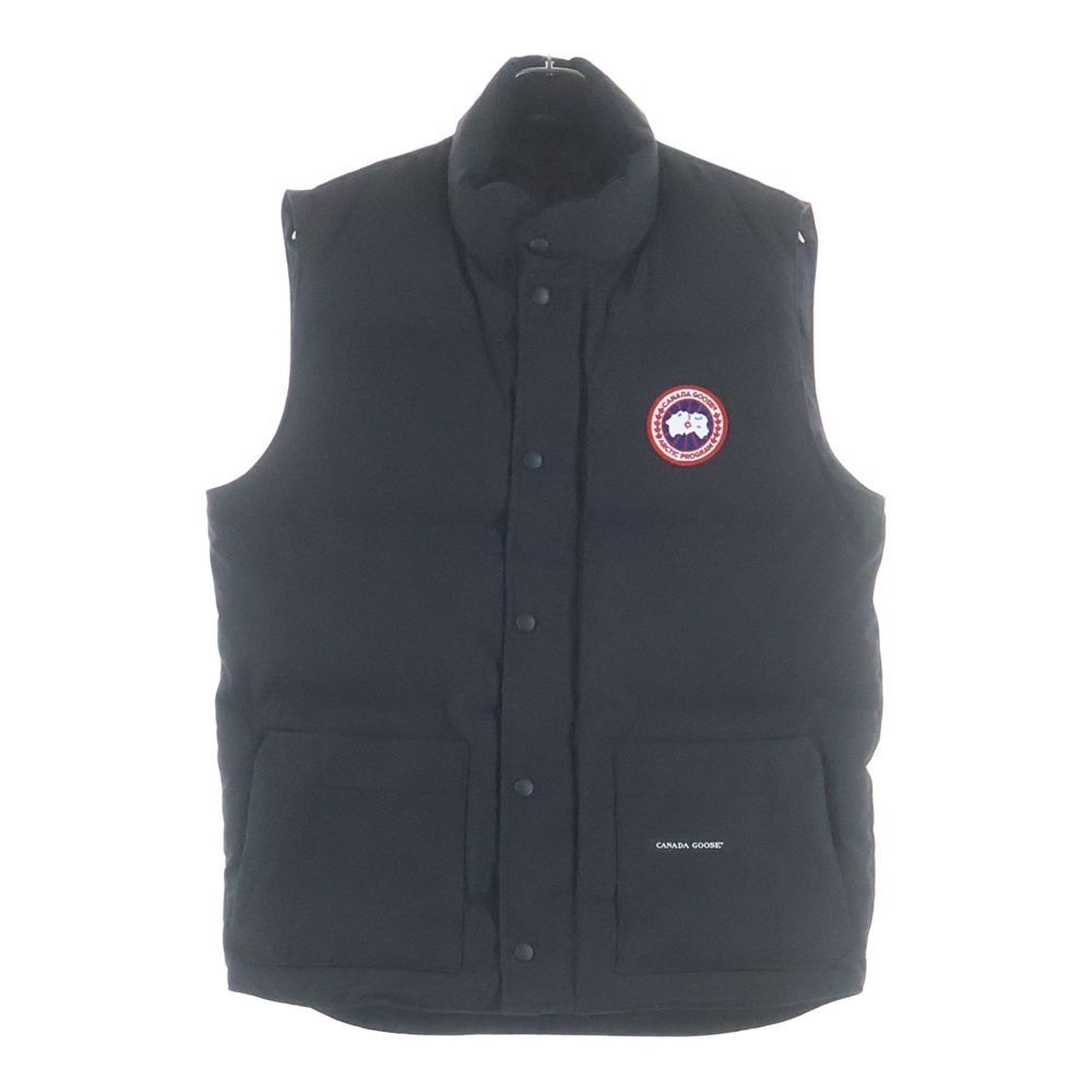 CANADAGOOSE カナダグースダウンベストFreestyleブラック フリースタイル CANADA GOOSE フルジップ ロゴパッチ Freestyle CANADAGOOSE カナダグースダウンベストFreestyleブラック フリースタイル CANADA GOOSE フルジップ ロゴパッチ Freestyle
