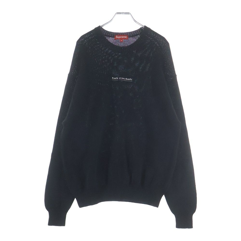 SUPREME (シュプリーム) 19SS Fuck Everybody Sweater 刺繍 クルー