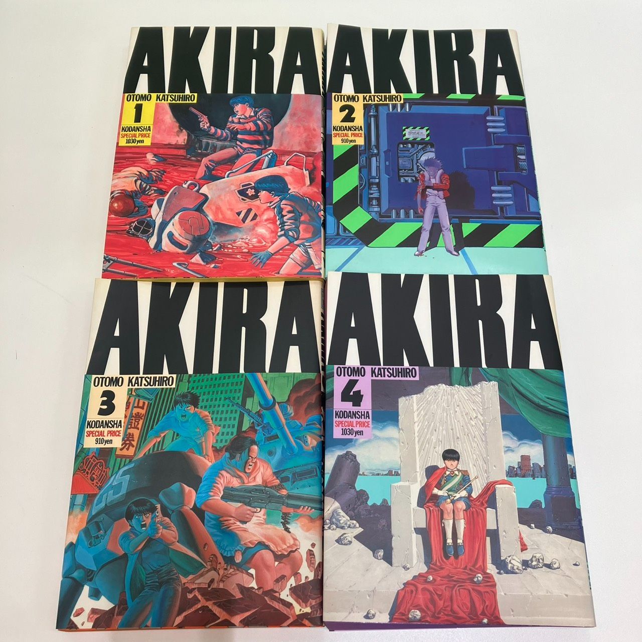 長】AKIRA 1～4巻セット 大友克洋 大判 講談社 アキラ 漫画【336SY】C7