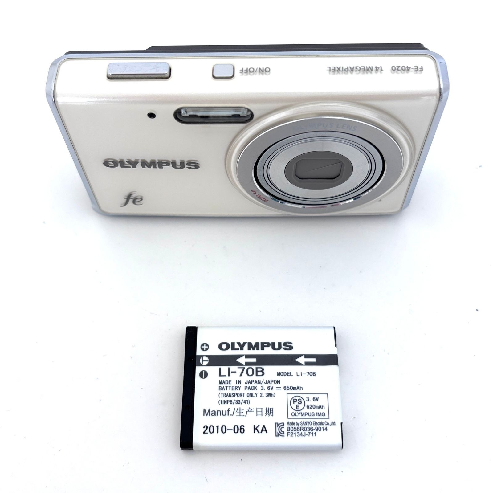 オリンパス】OLYMPUS FE-4020 コンパクトデジタルカメラ バッテリー付