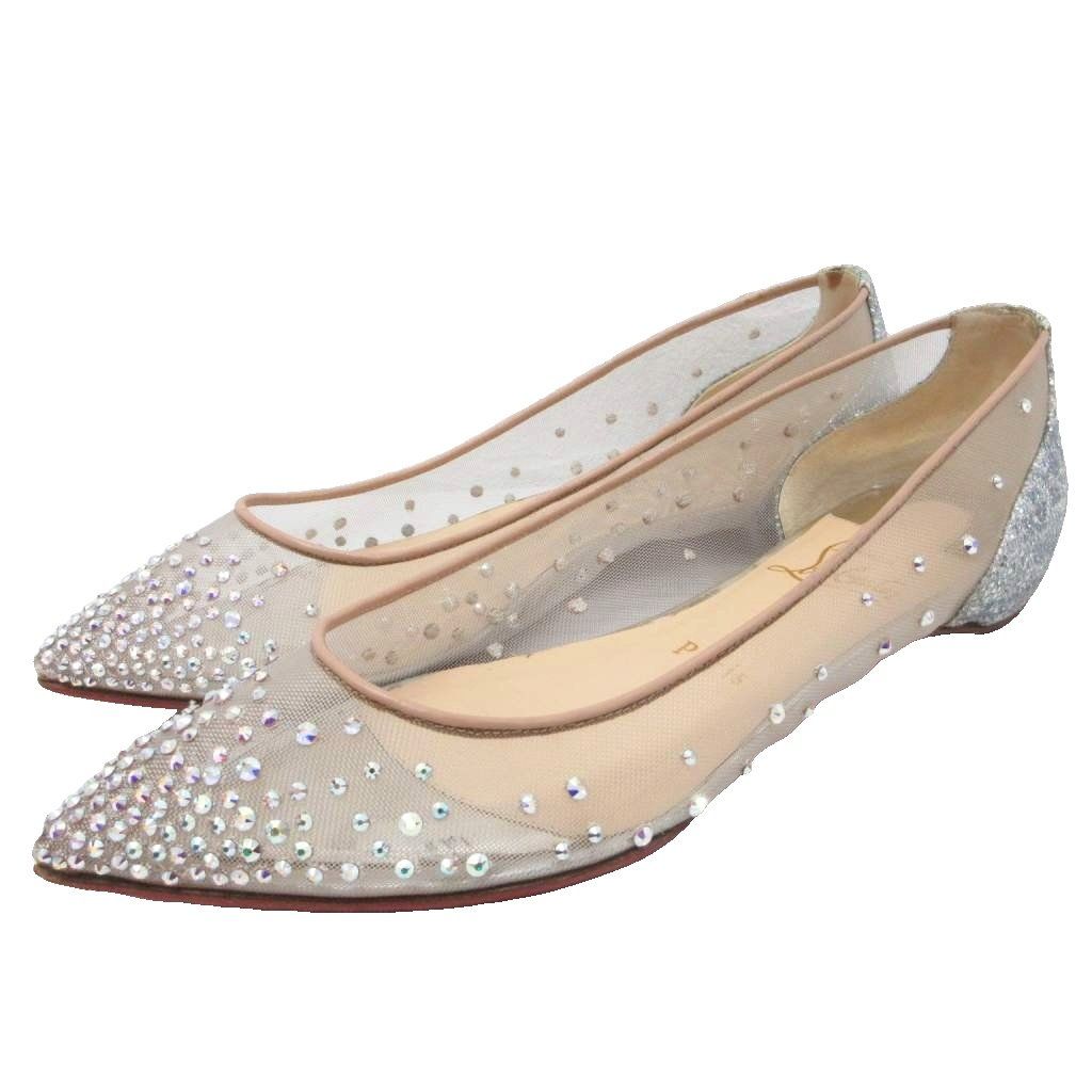 クリスチャンルブタン Christian louboutin Follies Strass フラット