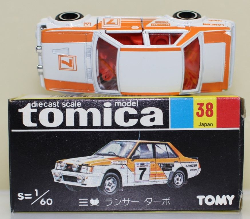 USED トミカ 黒箱 38 三菱 ランサー ターボ 1/60 日本製 240001033215