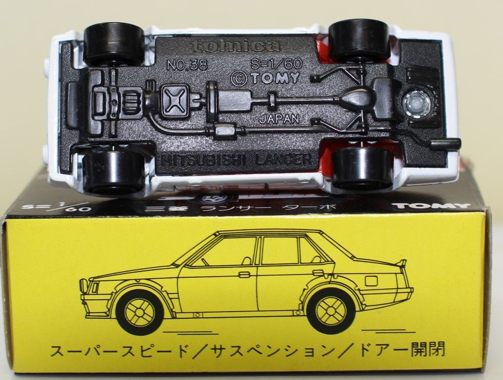 USED トミカ 黒箱 38 三菱 ランサー ターボ 1/60 日本製 240001033215