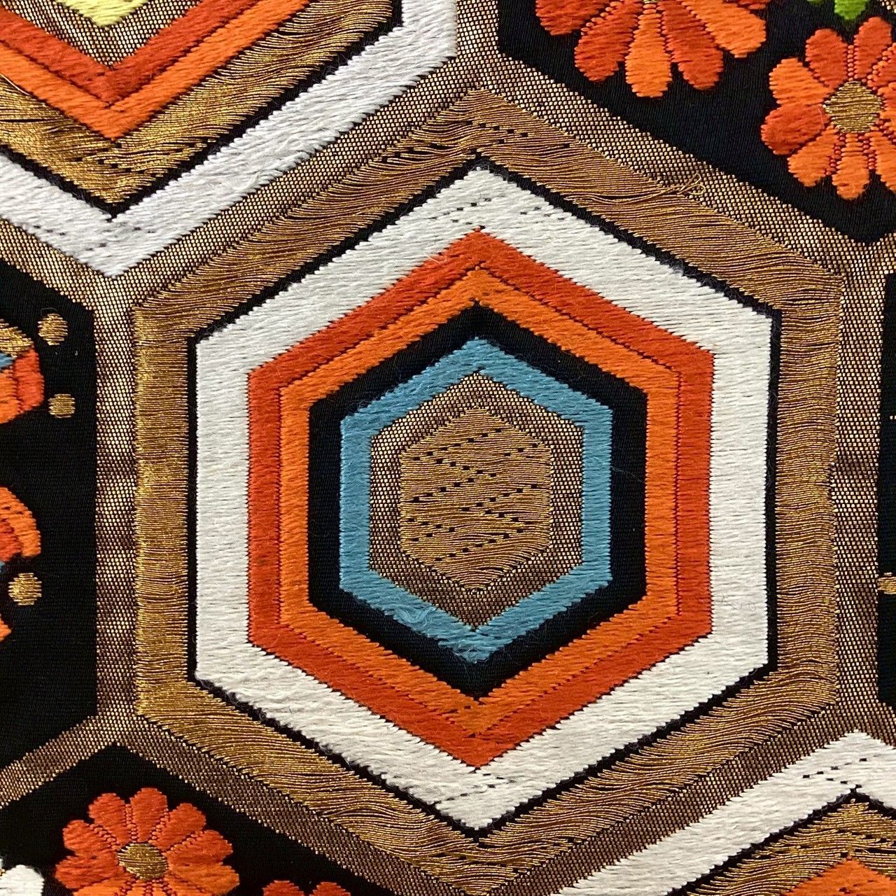 M2865 正絹 総刺繍 宝相華文 袋帯 お仕立てサービス｜20万均一 宝