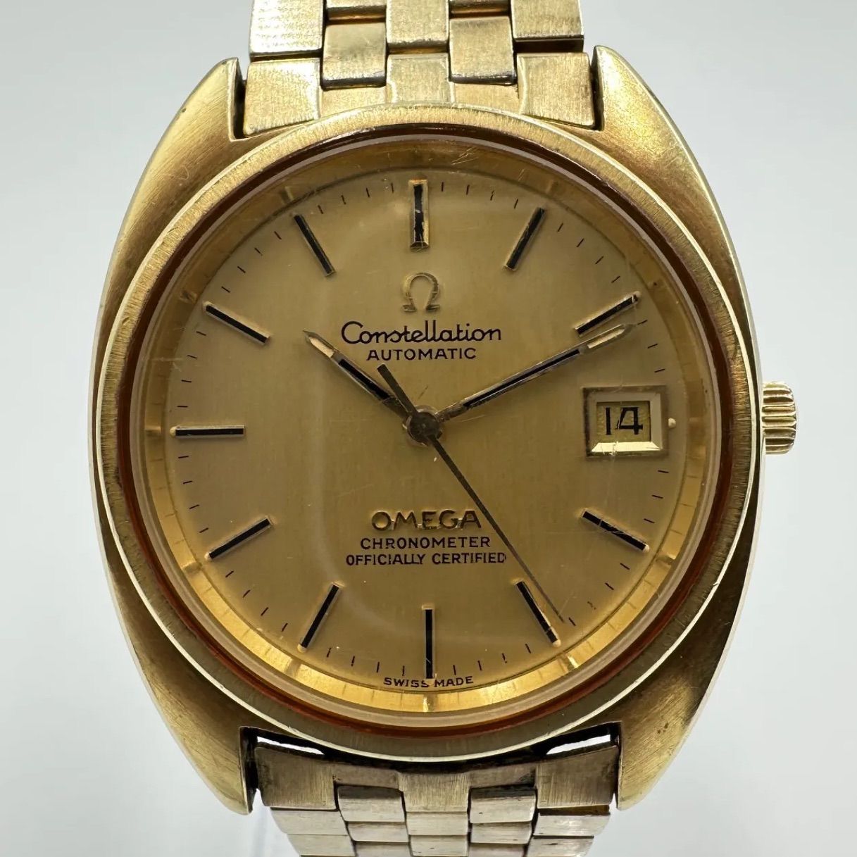 OMEGA オメガ コンステレーション ゴールド 自動巻き 稼働 - メルカリ