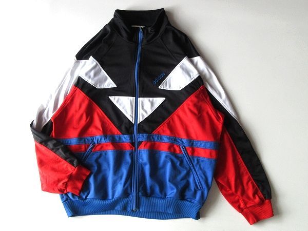 希少 90sビンテージ adidas アディダス ロゴ刺繍 カラー切替