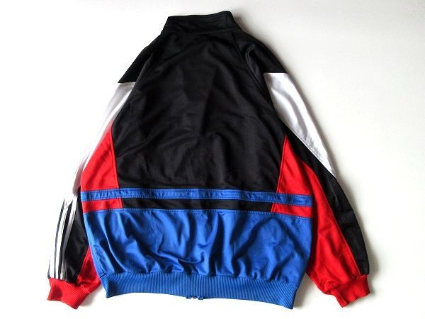 希少 90sビンテージ adidas アディダス ロゴ刺繍 カラー切替