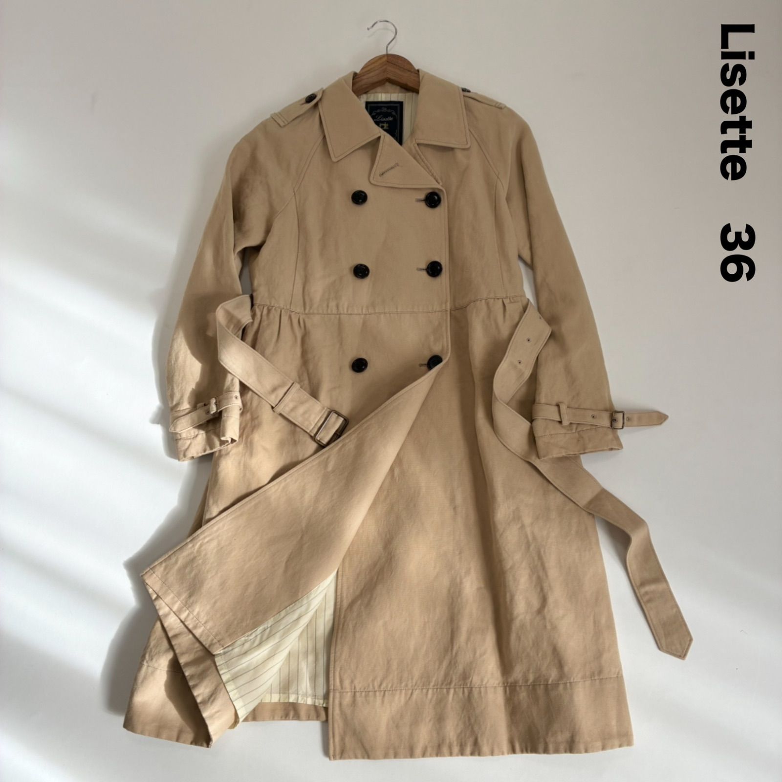 Lisette リゼッタ☆ウエストタックギャザーダブルブレストスプリング 