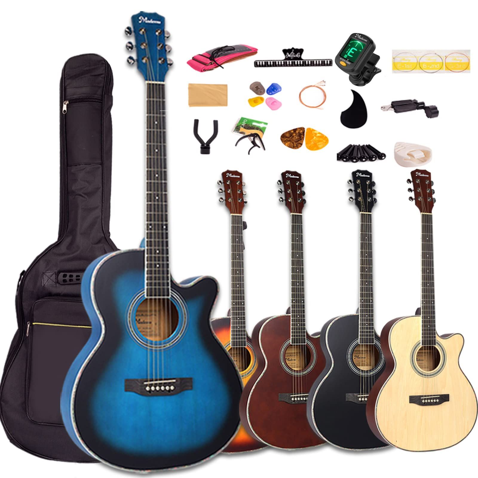 アコースティックギター 初心者セット カッタウェイ(Cut-Away)タイプ
