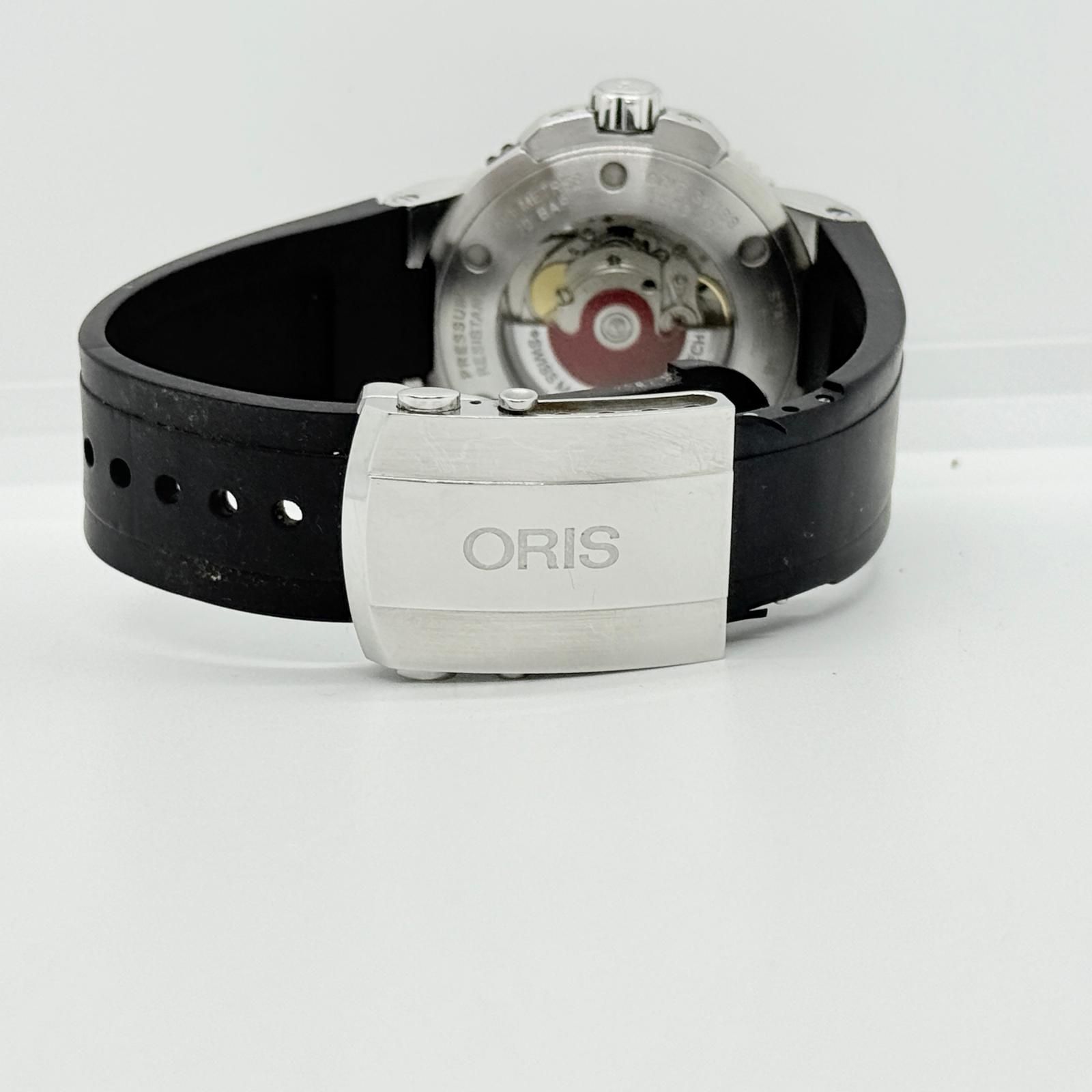  ORIS オリス ダイバー 7653-04 ブラック AT メンズ デイト 腕時計 トレーナー 自動巻き時計 腕時計(アナログ)