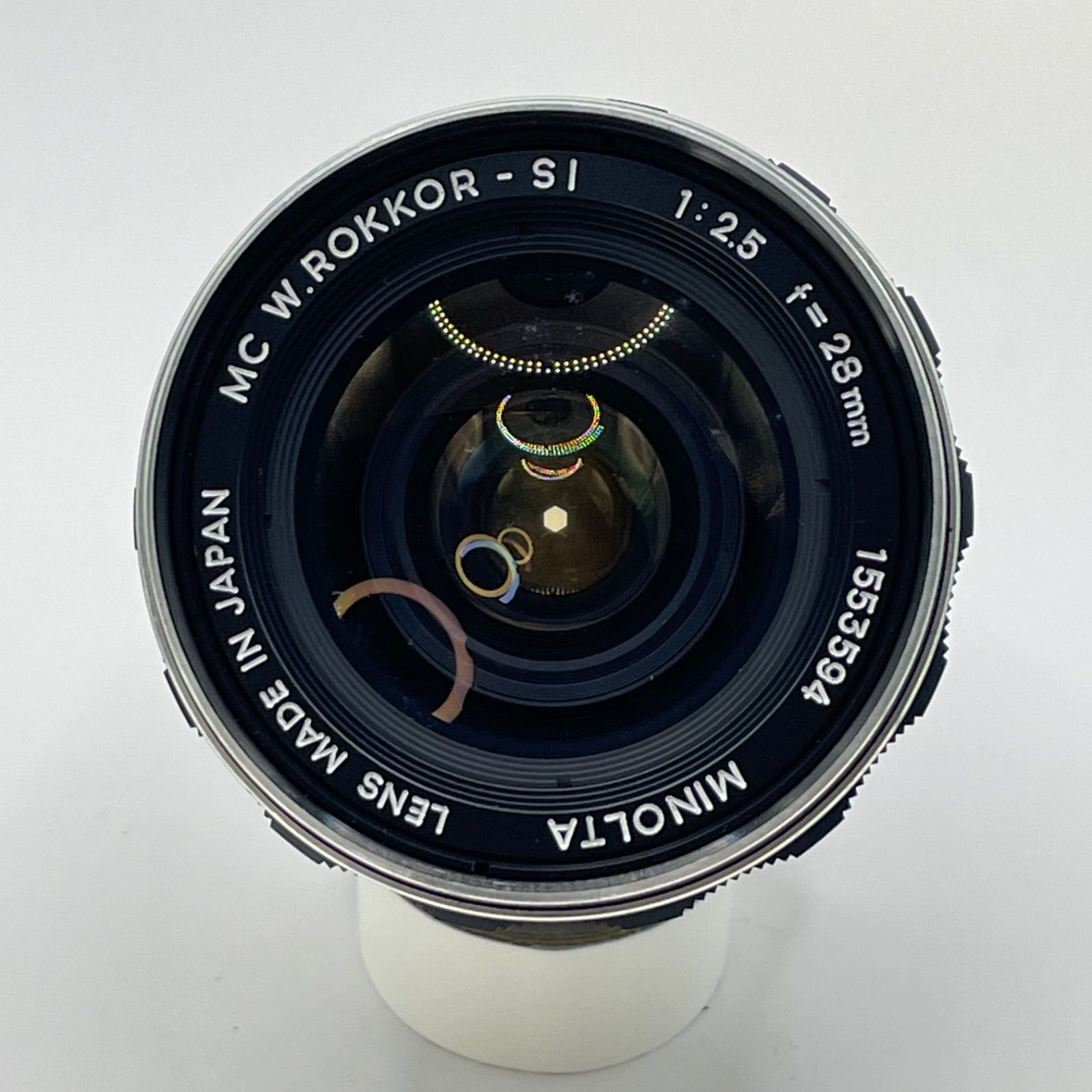 個性派/絞り完動】Minolta MC W.ROKKOR-SI 28mm F2.5 シリアル1553594