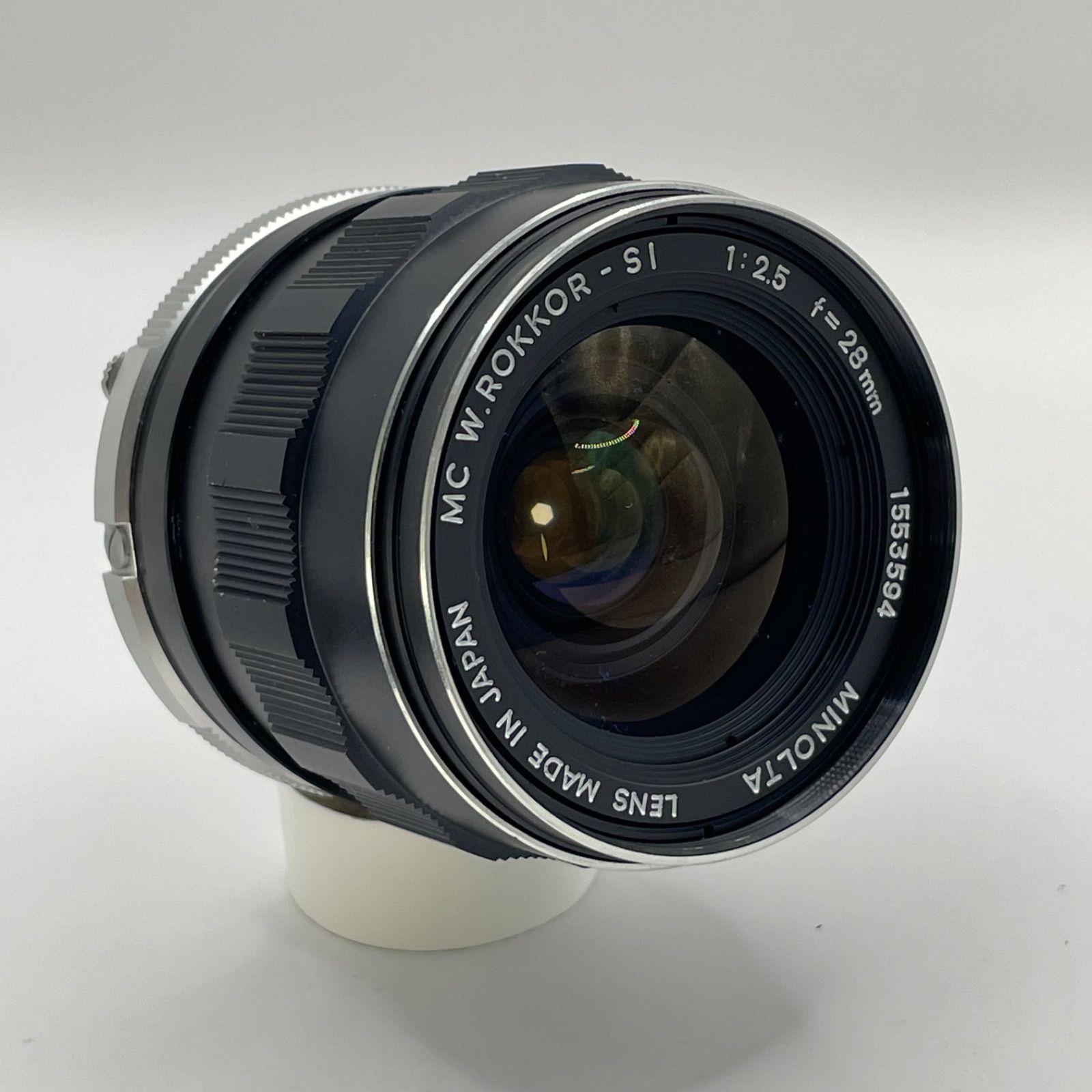 個性派/絞り完動】Minolta MC W.ROKKOR-SI 28mm F2.5 シリアル1553594