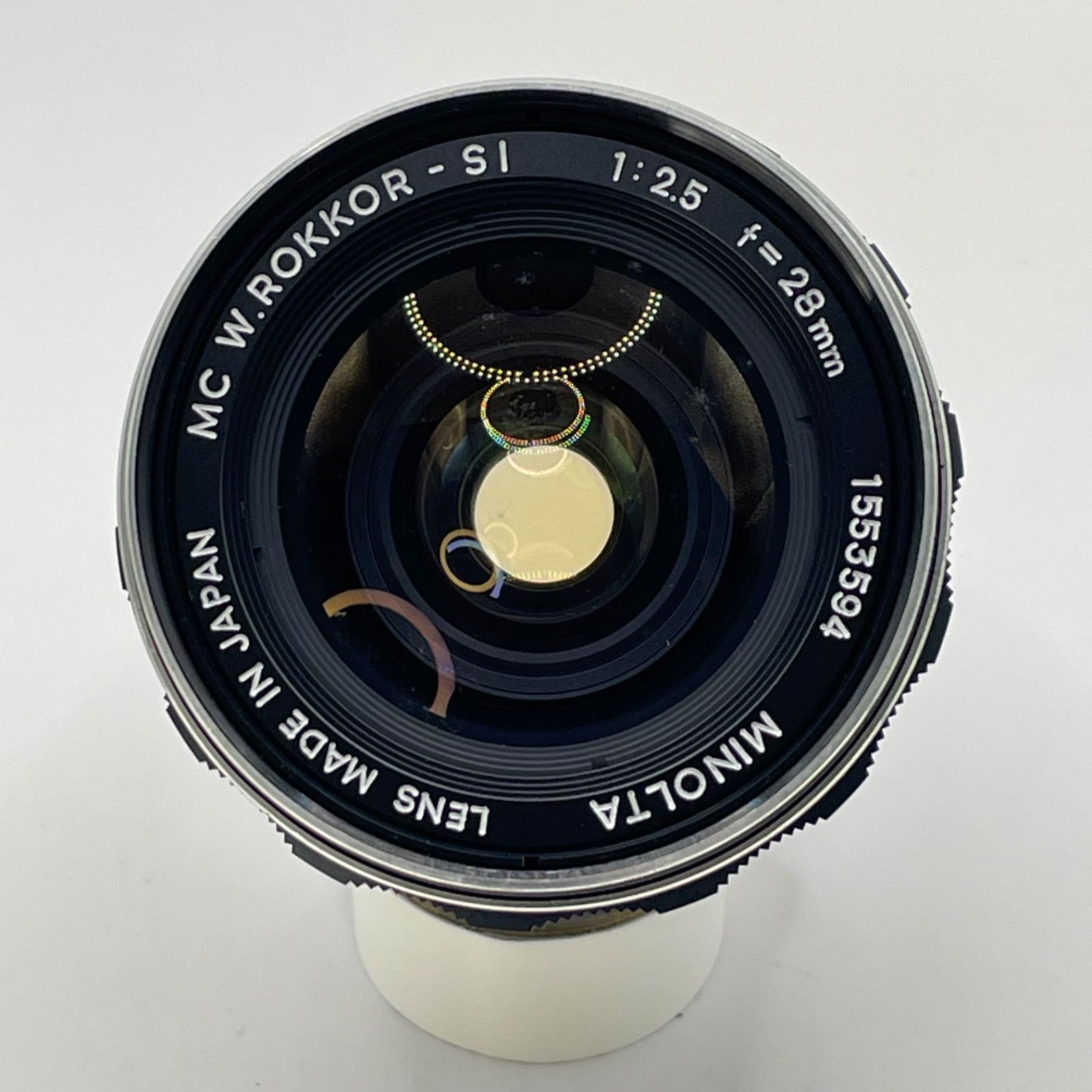 個性派/絞り完動】Minolta MC W.ROKKOR-SI 28mm F2.5 シリアル1553594