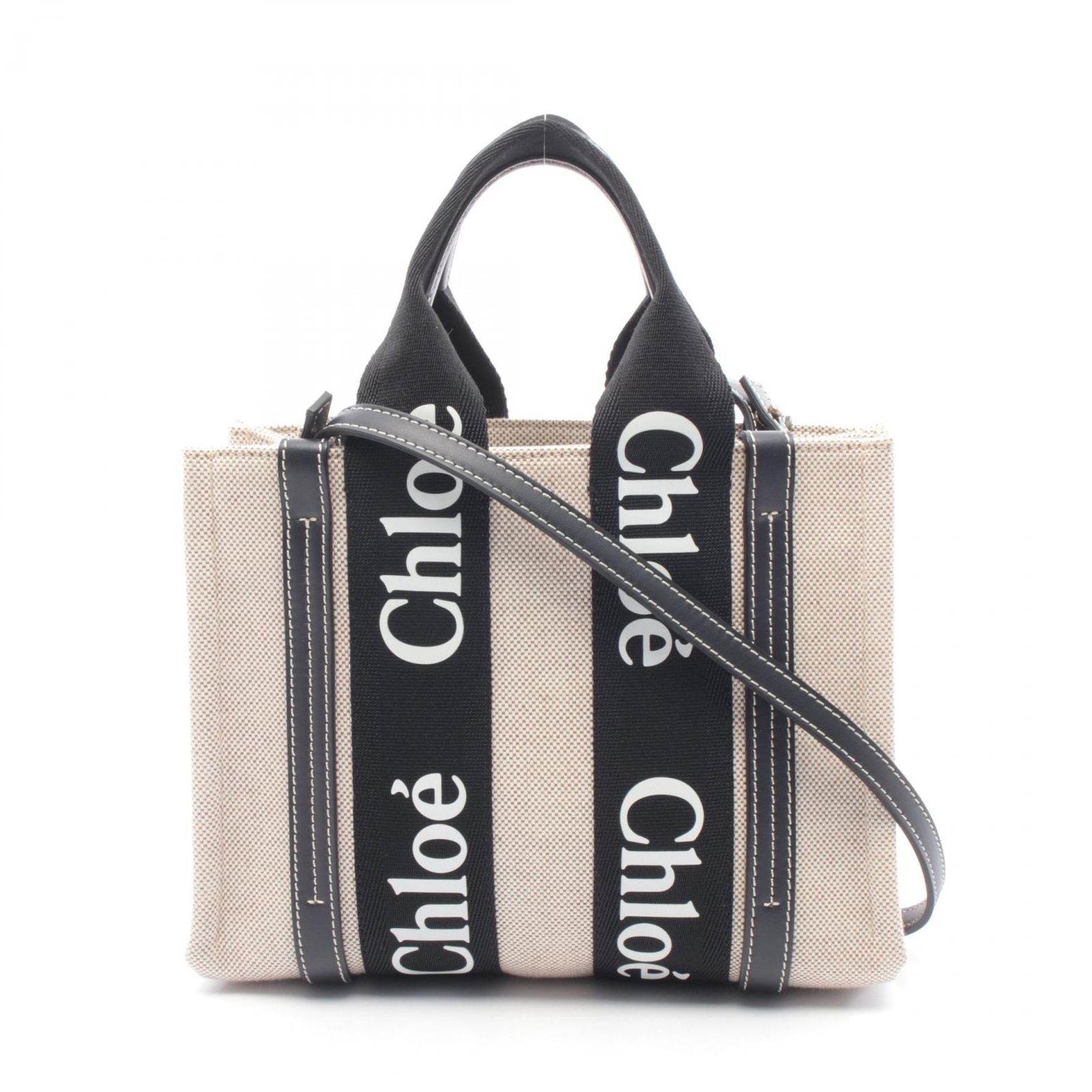 クロエ Chloe トートバッグ WOODY ウッディ スモール ナチュラル 