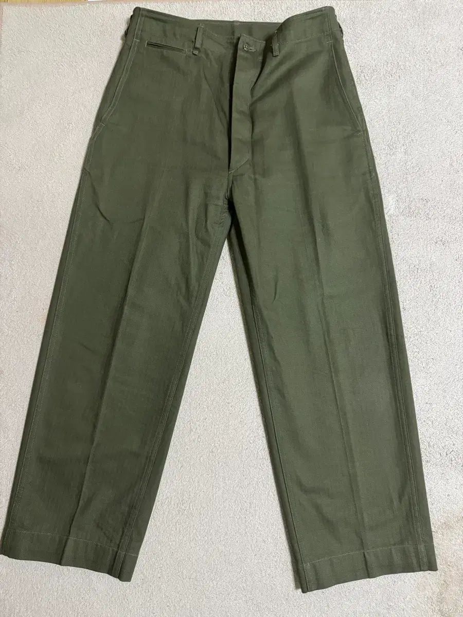 中古 中古 ANATOMICA チノ II HBT オリーブ 33SIZE