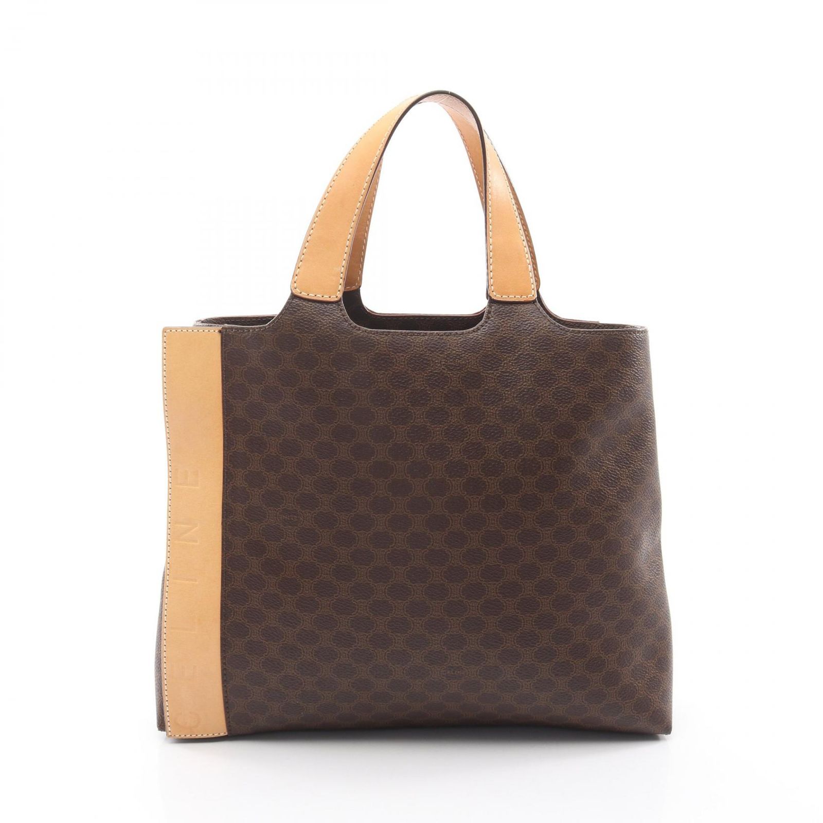 美品 CELINE マカダム柄 ショルダーバッグ トートバッグ ポーチ付き 
