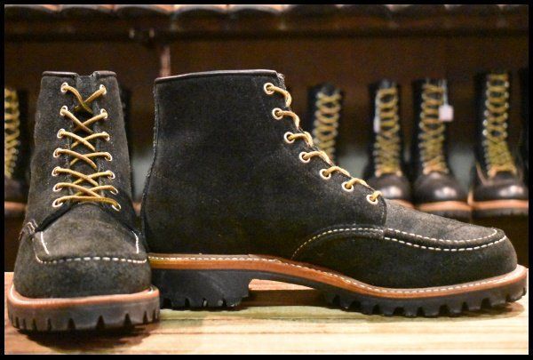 9.5D 美品 黒タグ】Chippewa チペワ 1901M62 黒 ブラックラフアウト
