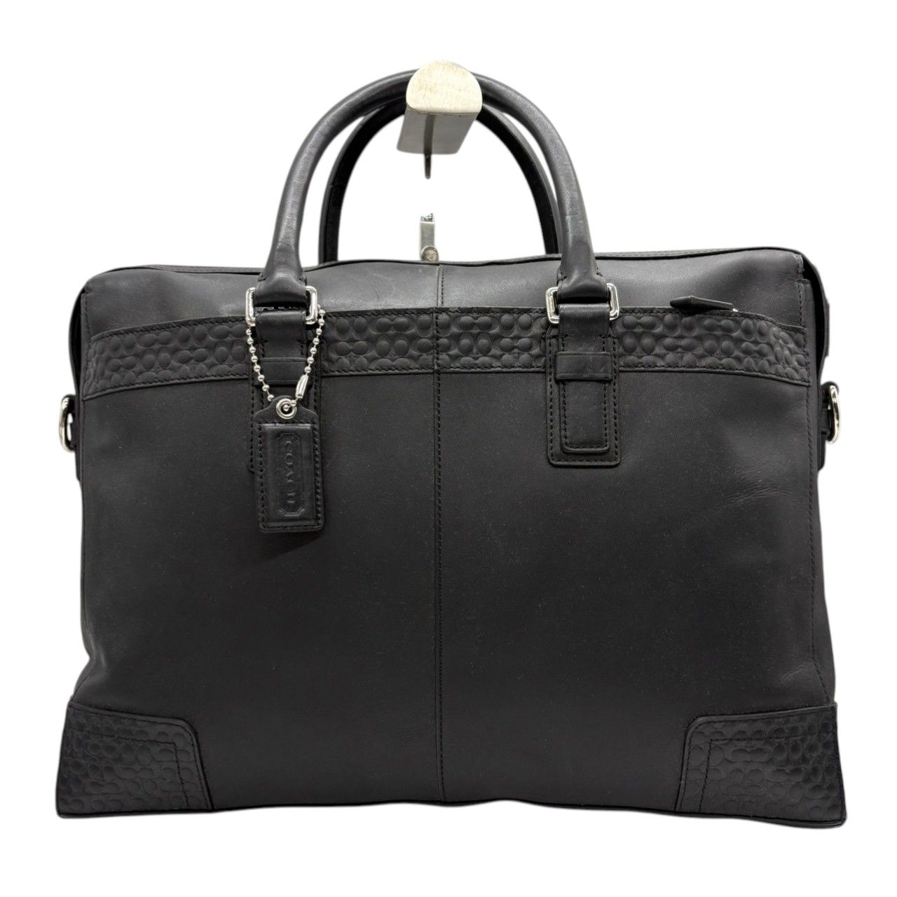 良品】コーチ COACH ビジネスバッグ ブリーフケース 2WAY ブラック 黒