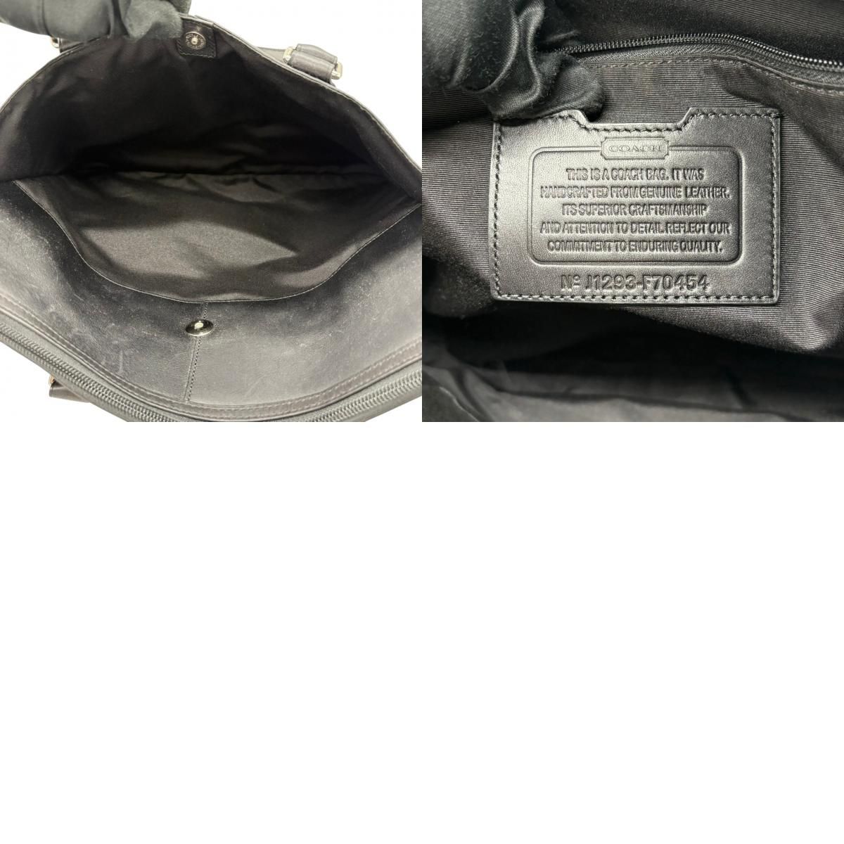 良品】コーチ COACH ビジネスバッグ ブリーフケース 2WAY ブラック 黒