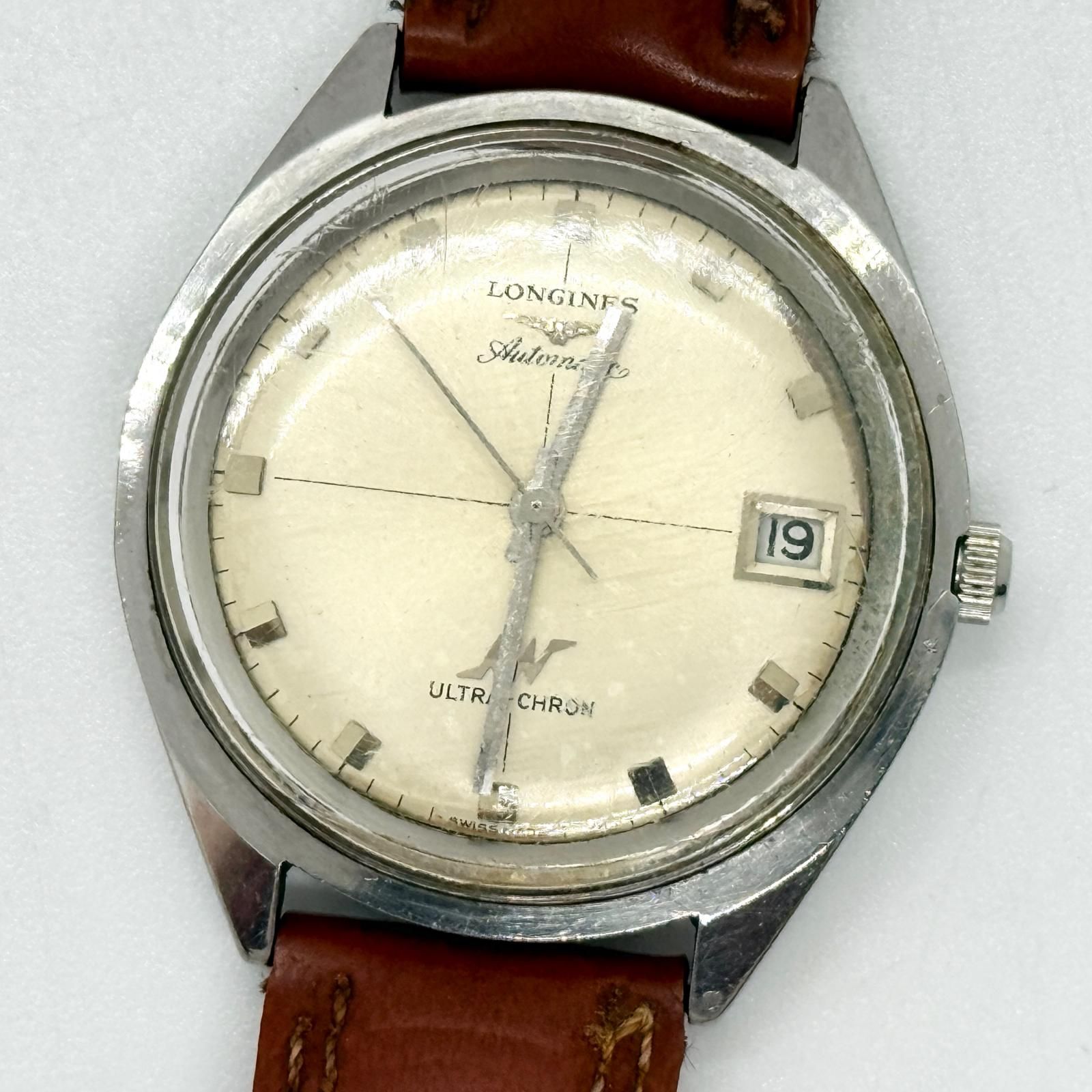 LONGINES ロンジン ウルトラクロン 15763633 ベージュ AT メンズ 腕時計