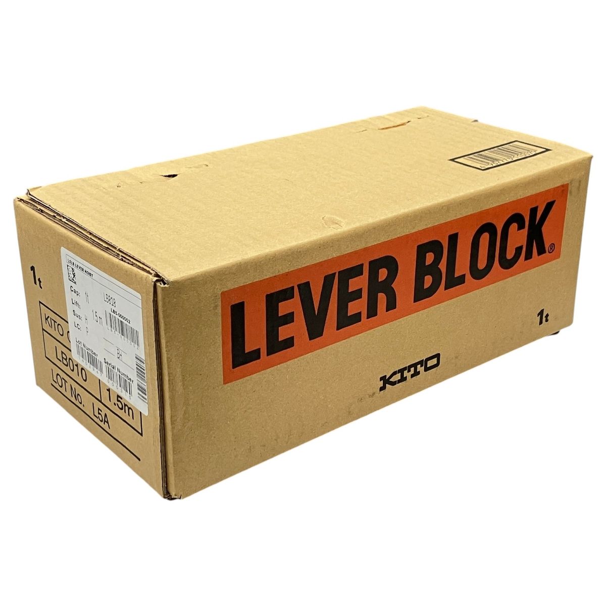 キトー 【20-0204-KS-2】未使用 KITO LB010 レバーブロック 1t【未使用 