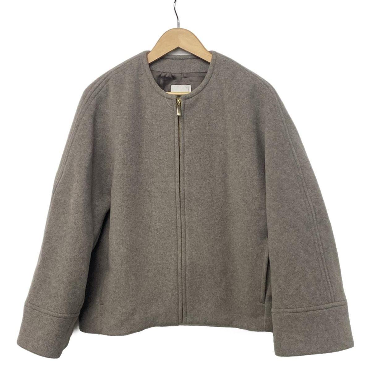 NOBLE(ノーブル) コート サイズ38 M レディース - グレー 長袖/ジップ