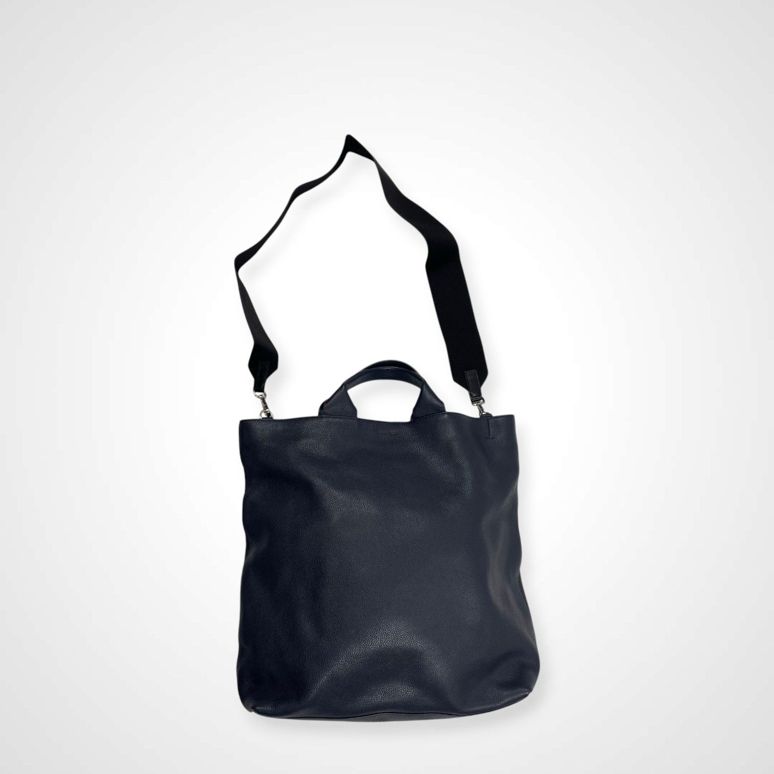 レディース JIL SANDER ネイビー ナイロンミニトートバッグ