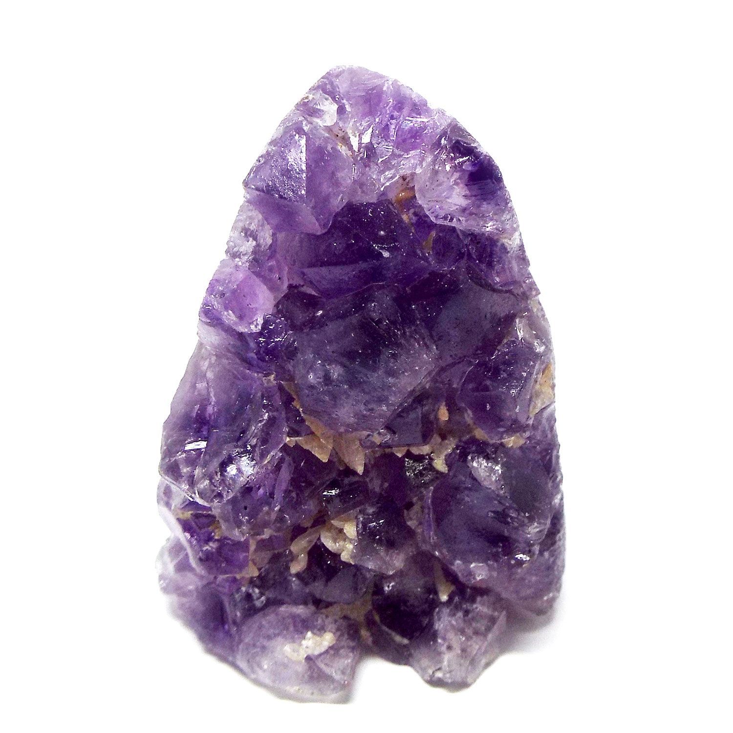 濃紫 天然石 ウルグアイ産 アメジスト クラスター 原石 置物