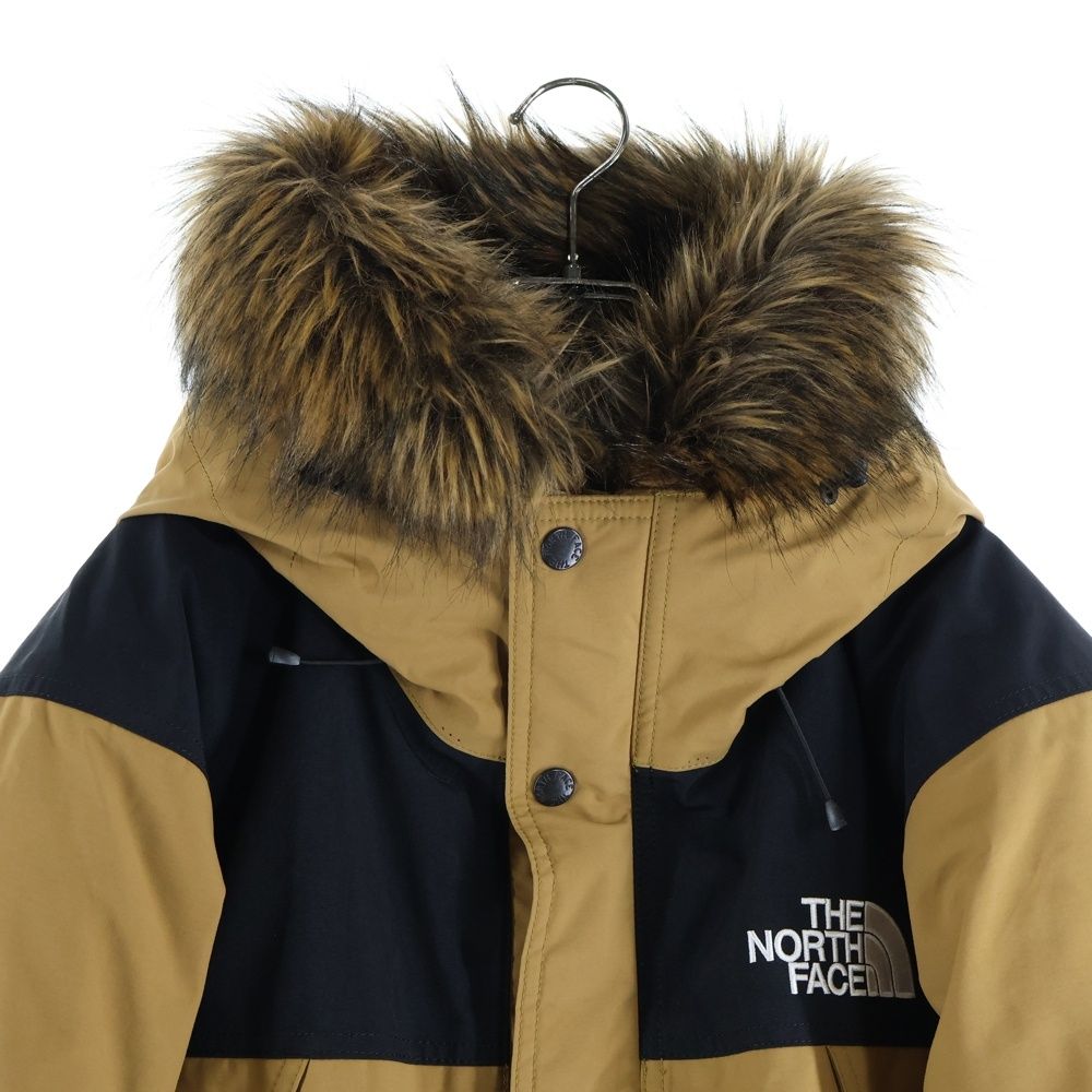 THE NORTH FACE マウンテンダウンジャケット ベージュ/ブラック 中古 