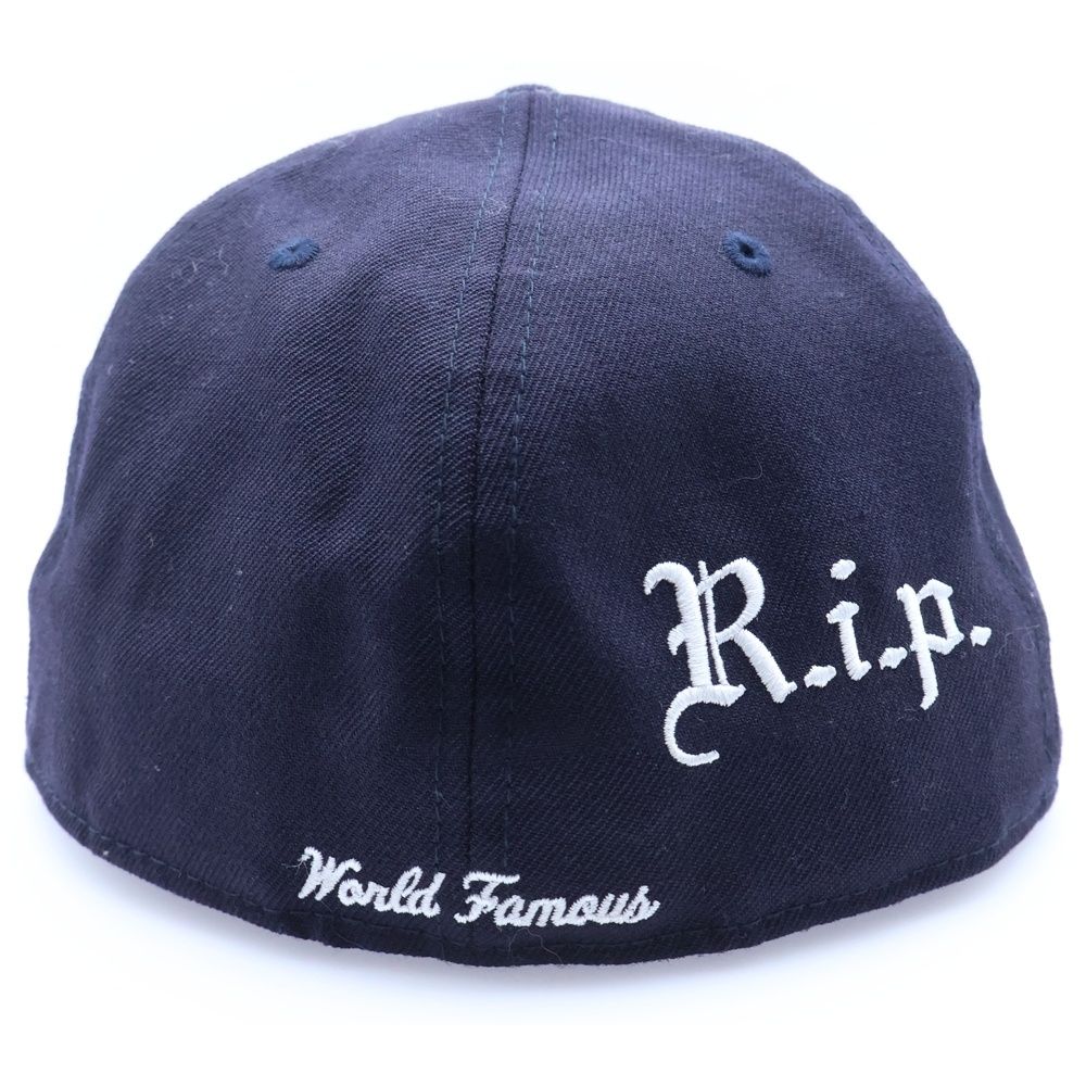 未使用 Supreme R.I.P. New Era ネイビー 16aw SUPREME (シュプリーム) 16AW ×NEW ERA R.I.P. Box Logo Cap ボックス