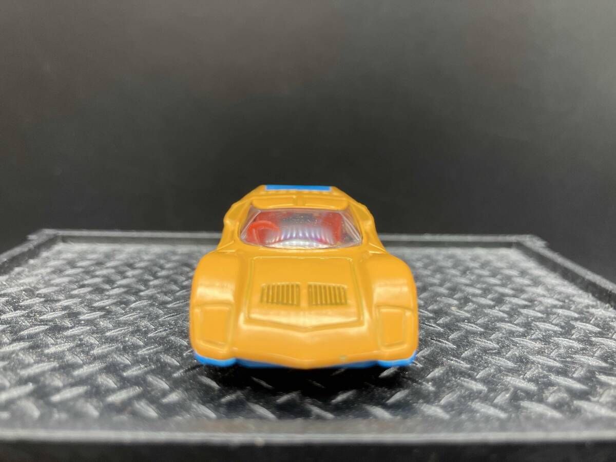 トミカ No.34 マツダ RX500 やまぶき色×水色 赤シｰト 1Eホイｰル 裏板