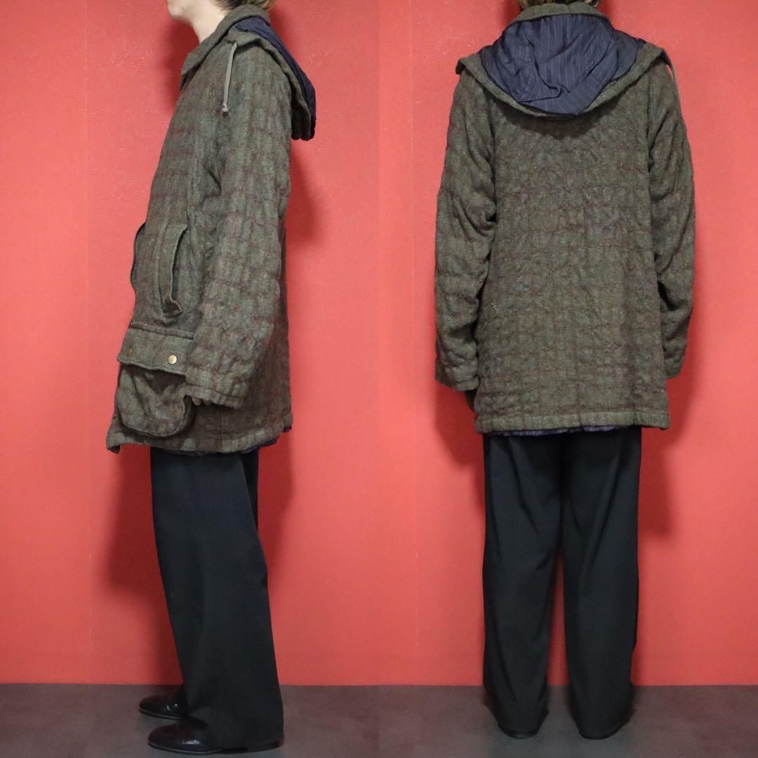 COMME des GARCONS HOMME フーデッド ジップ ウールコート - メルカリ