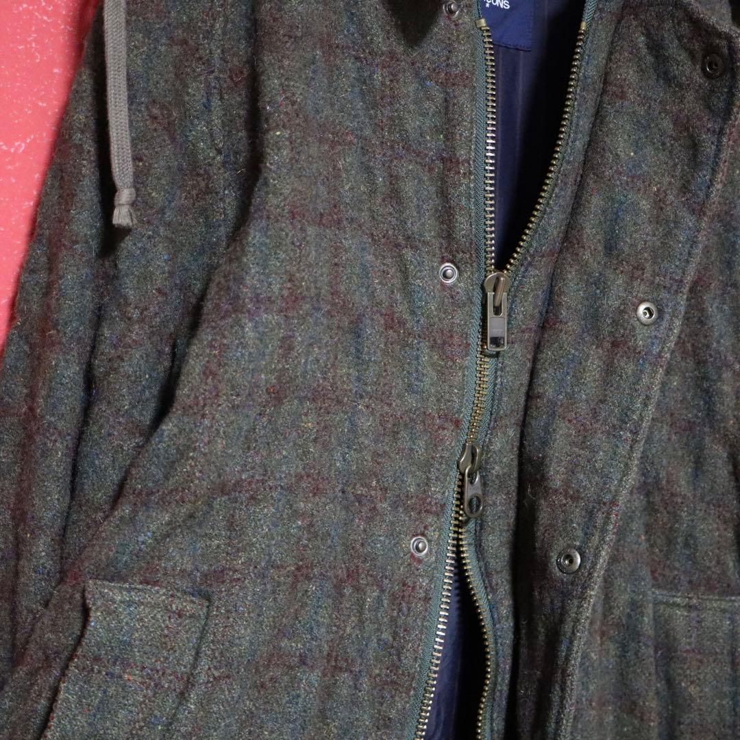 COMME des GARCONS HOMME フーデッド ジップ ウールコート - メルカリ