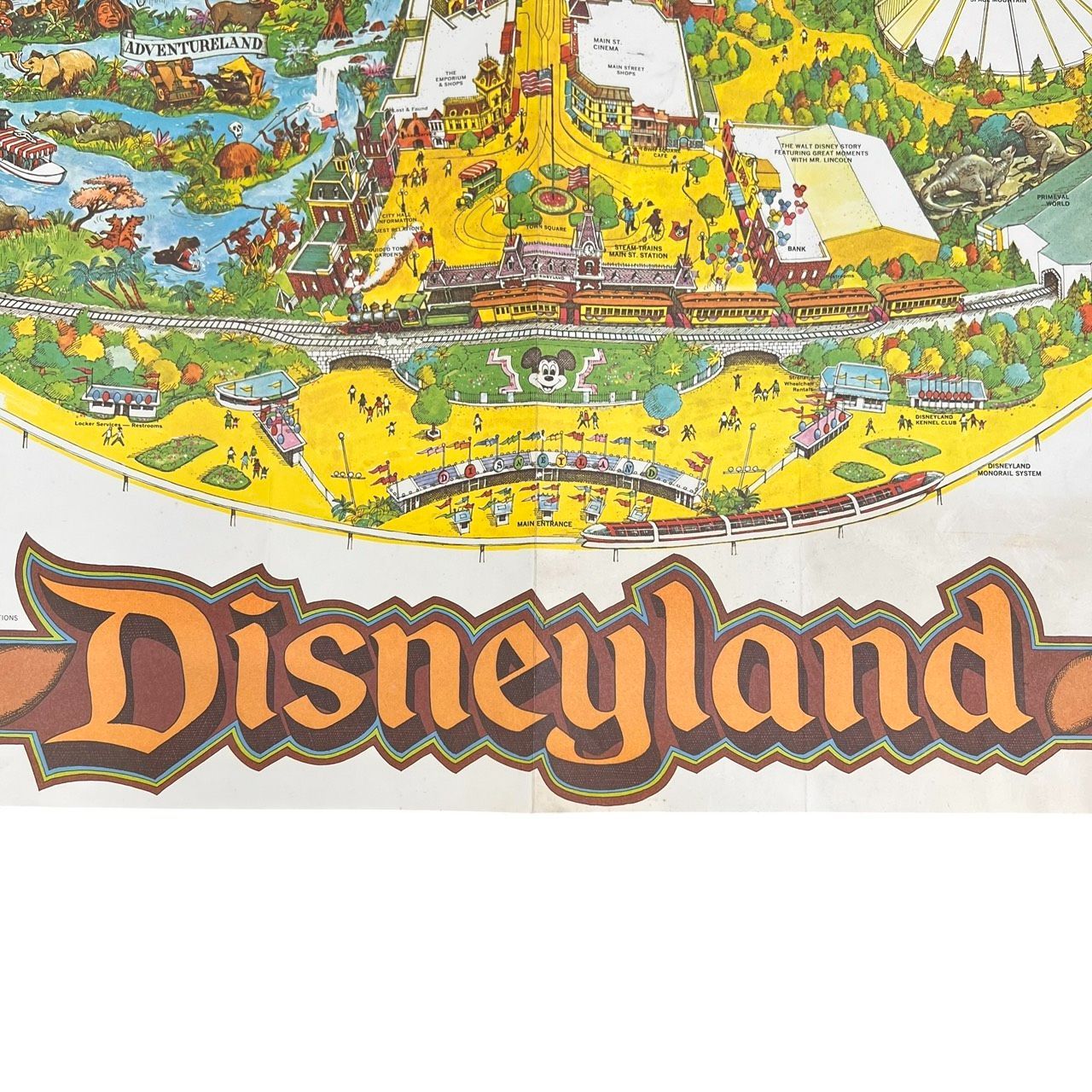 70S 1978年 カリフォルニア ディズニーランド リゾート Disneyland MAP