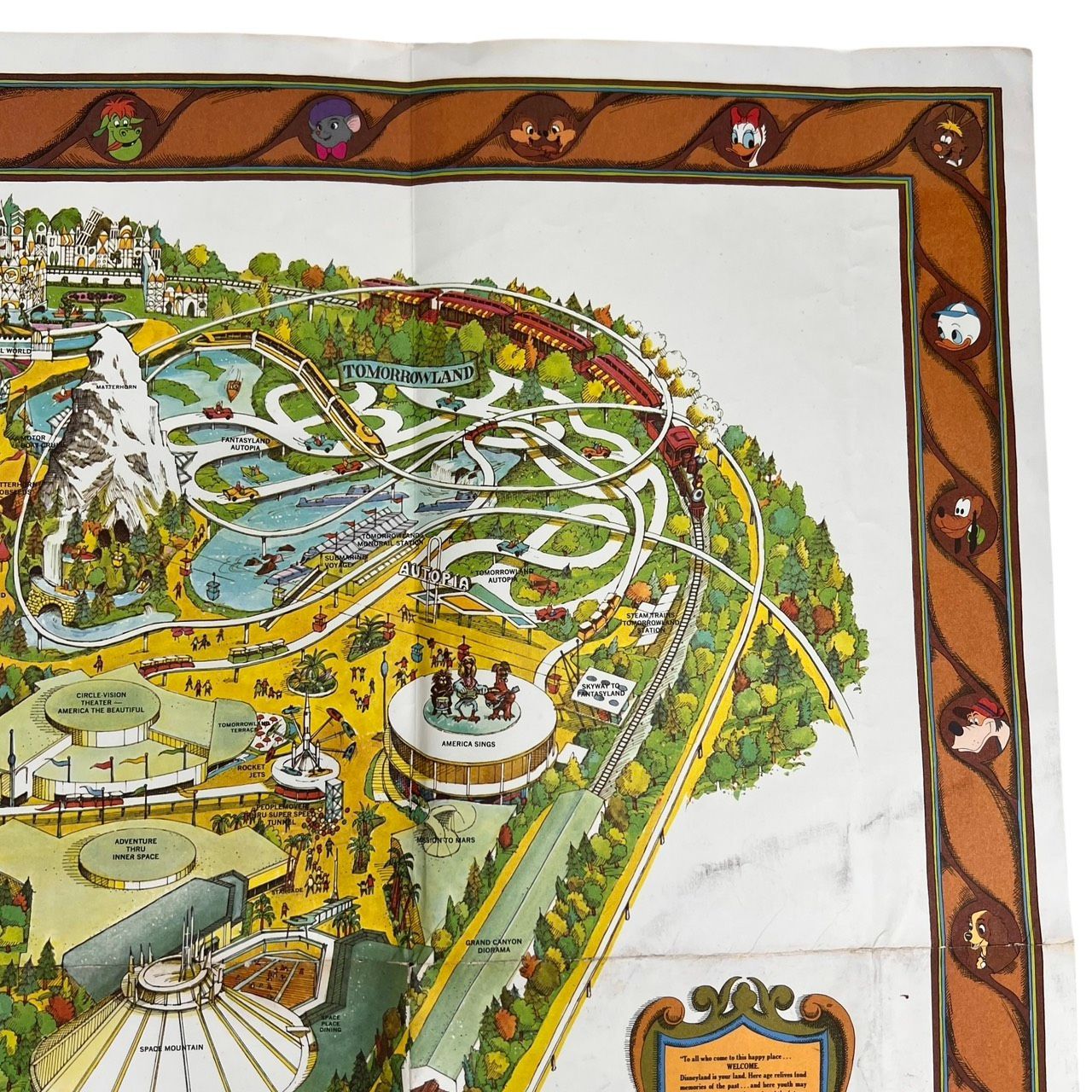 70S 1978年 カリフォルニア ディズニーランド リゾート Disneyland MAP