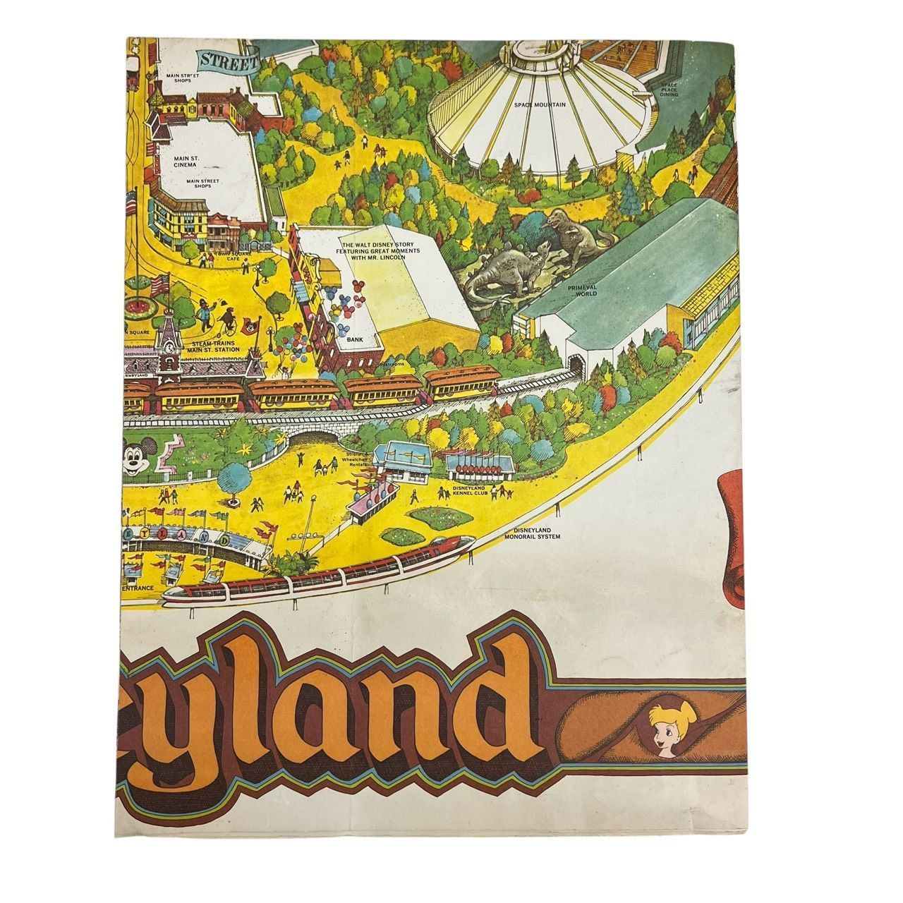 70S 1978年 カリフォルニア ディズニーランド リゾート Disneyland MAP