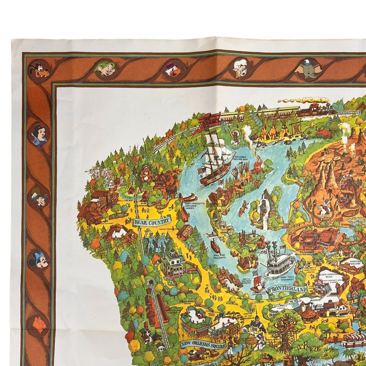 70S 1978年 カリフォルニア ディズニーランド リゾート Disneyland MAP