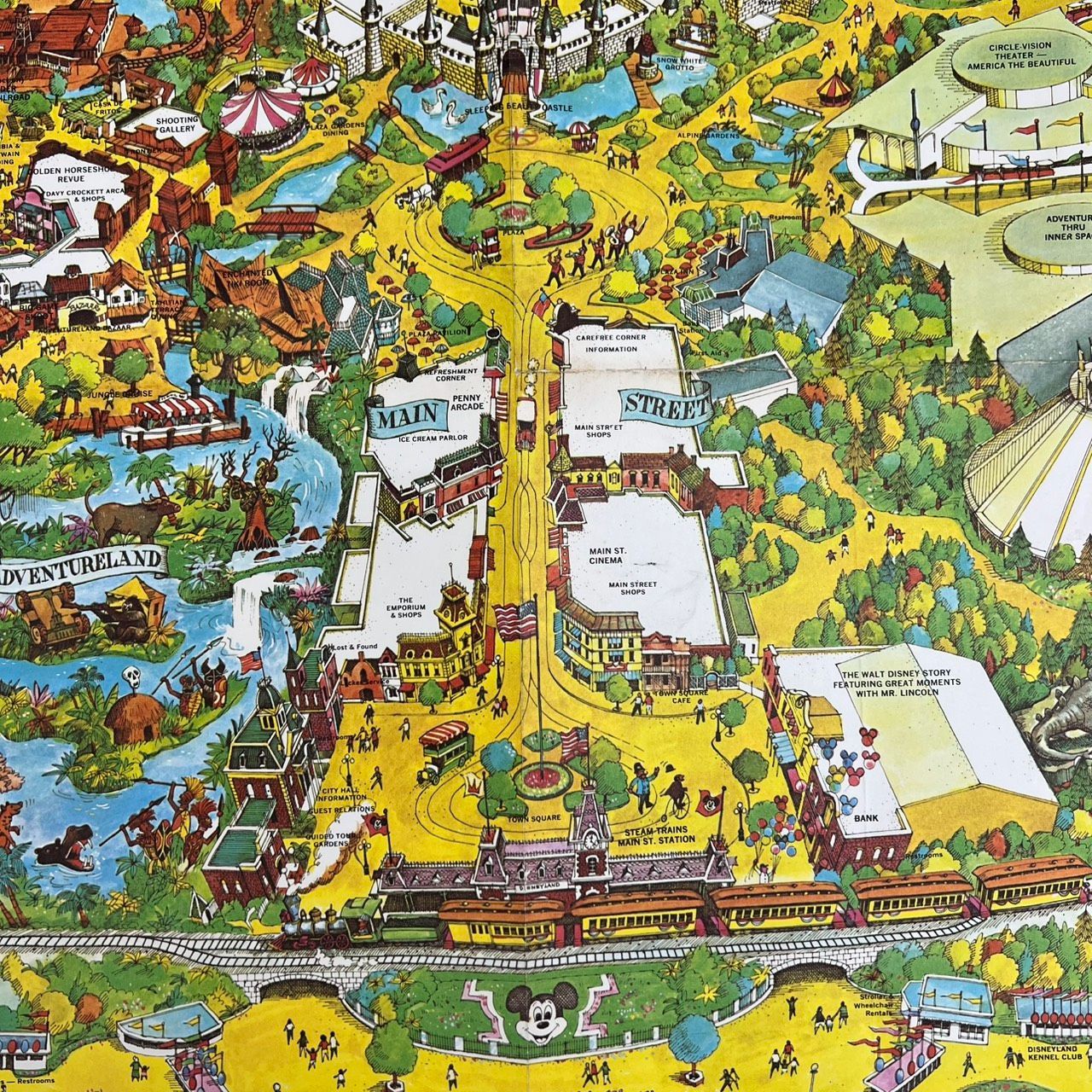 70S 1978年 カリフォルニア ディズニーランド リゾート Disneyland MAP