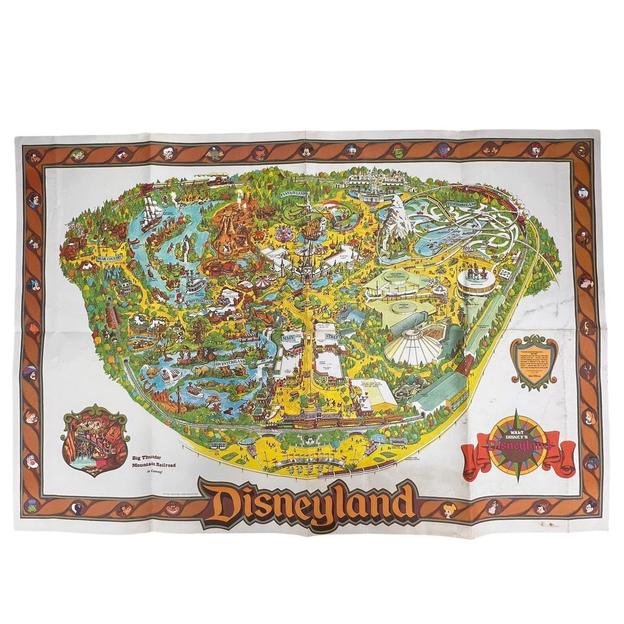 70S 1978年 カリフォルニア ディズニーランド リゾート Disneyland MAP