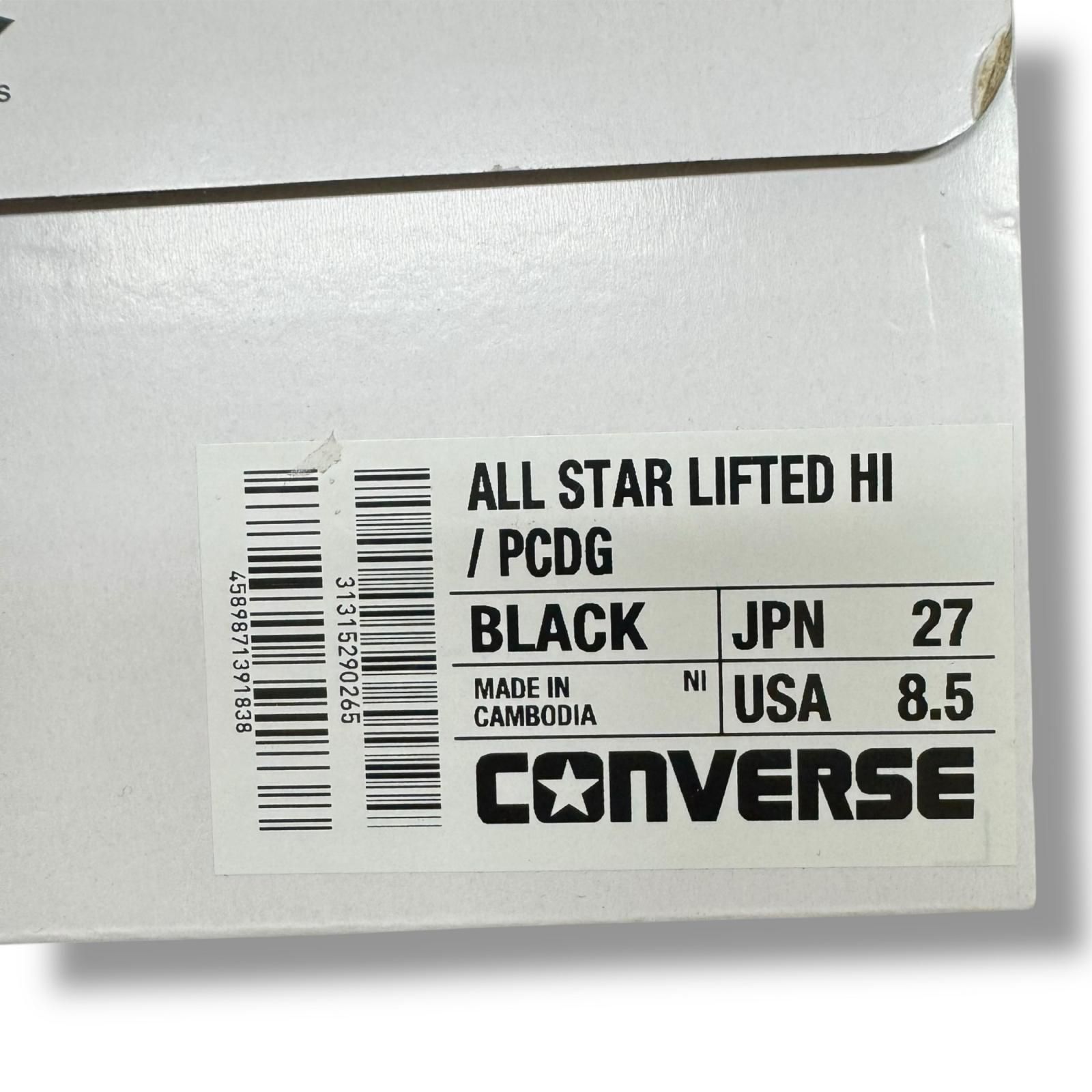 参考上代25300円 未使用 PLAY COMME des GARCONS × CONVERSE Allstar High オールスター ハイ ...