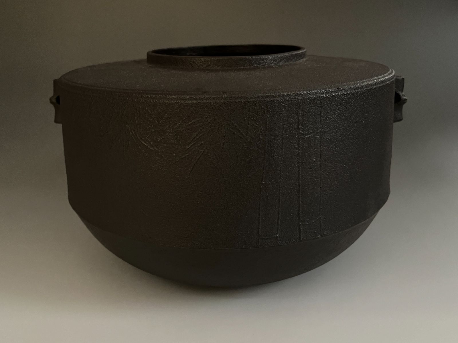 政光　竹林　肩衝　平釜　茶道具 政光作 竹林肩衝平釜 茶道具政光作 竹林肩衝平釜 茶道具 - メルカリ