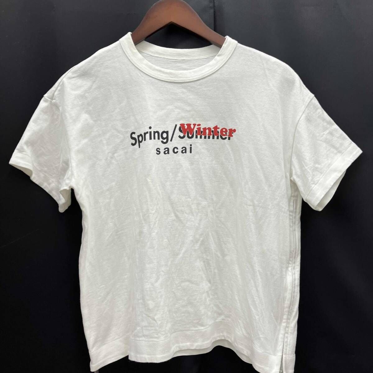 sacai/サカイ／半袖Tシャツ・カットソー／ホワイト SPRING WINTER CUT