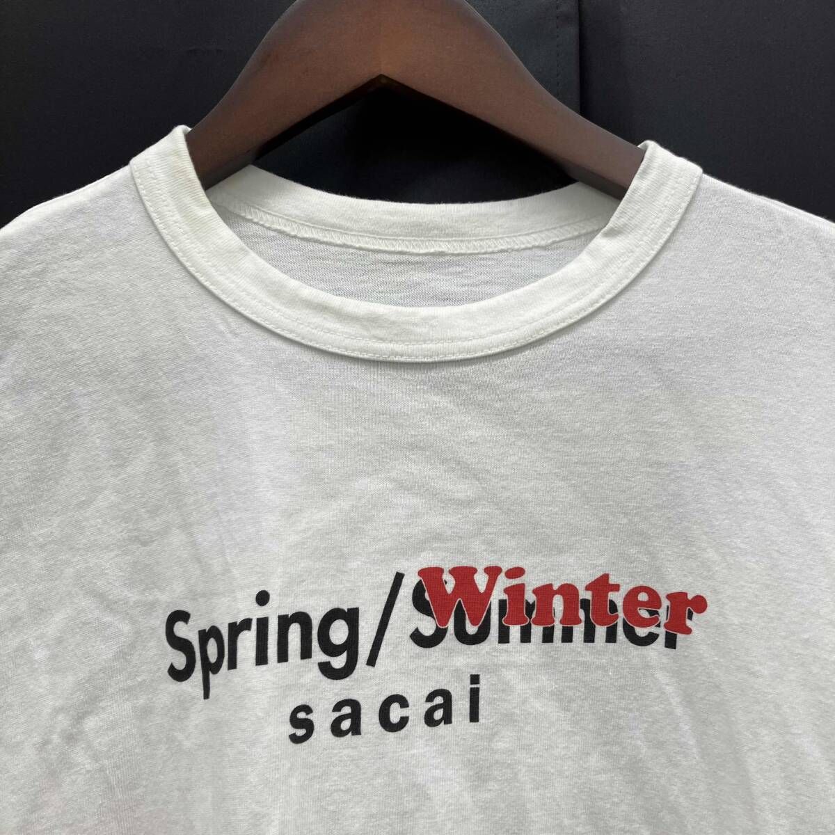 sacai/サカイ／半袖Tシャツ・カットソー／ホワイト SPRING WINTER CUT