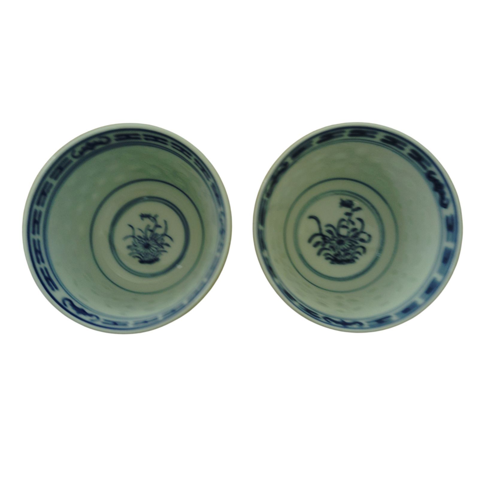 X03093 湯吞み 11点セット 食器 中国江西省景徳鎮茶器 円茶 中国工芸品