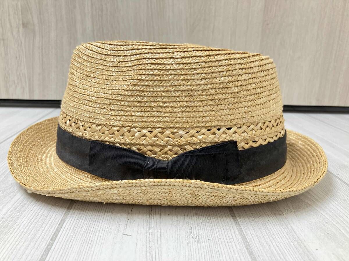 田中帽子店 ストローハット 麦わら帽子 59cm - メルカリ